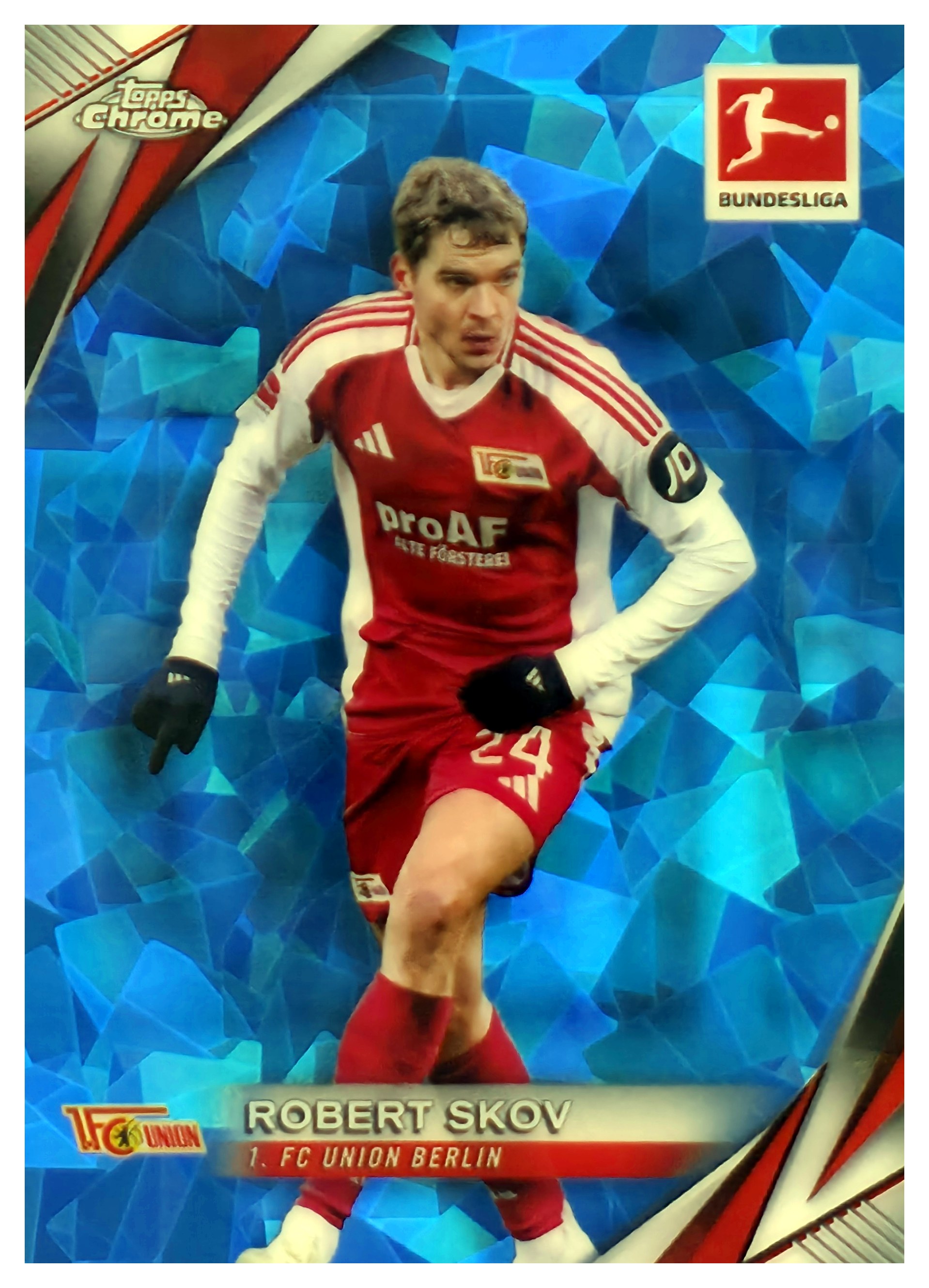 Robert Skov - Topps Chrome Sapphire Bundesliga Base Set 2024-25, Nr. 9 (Art.-Nr. SG108046)