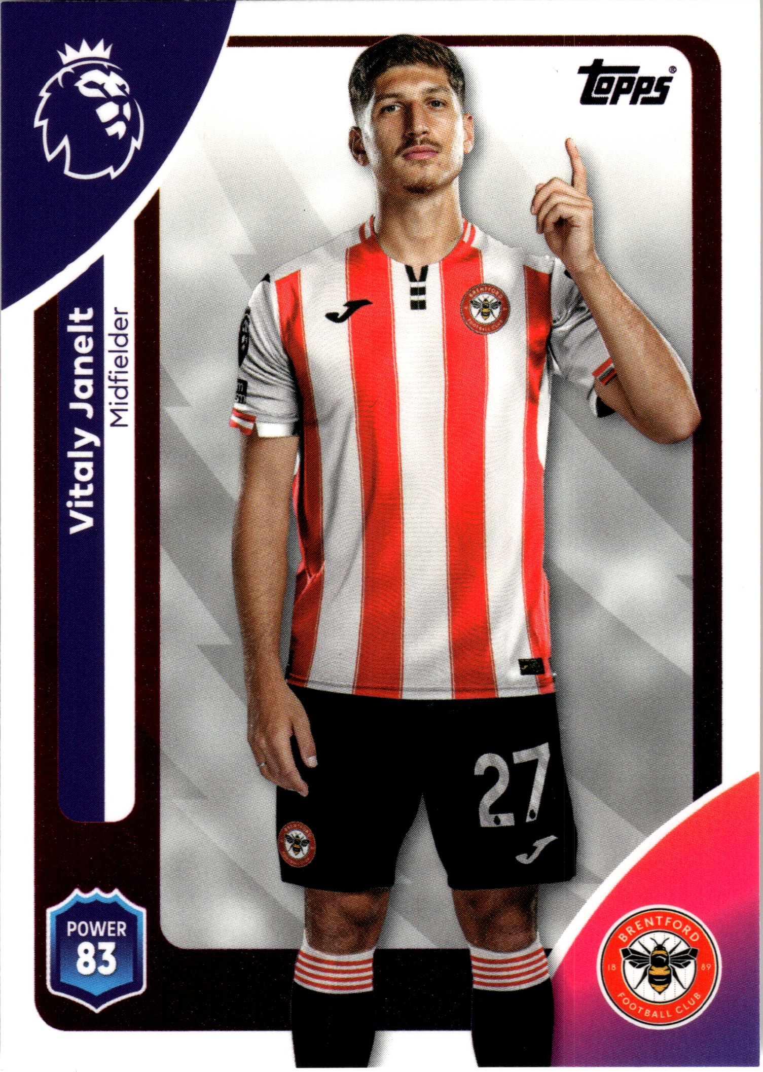 Vitaly Janelt - Topps Match Attax Premier League Base Set 2025-26, Nr. 62 (Art.-Nr. SG107888)