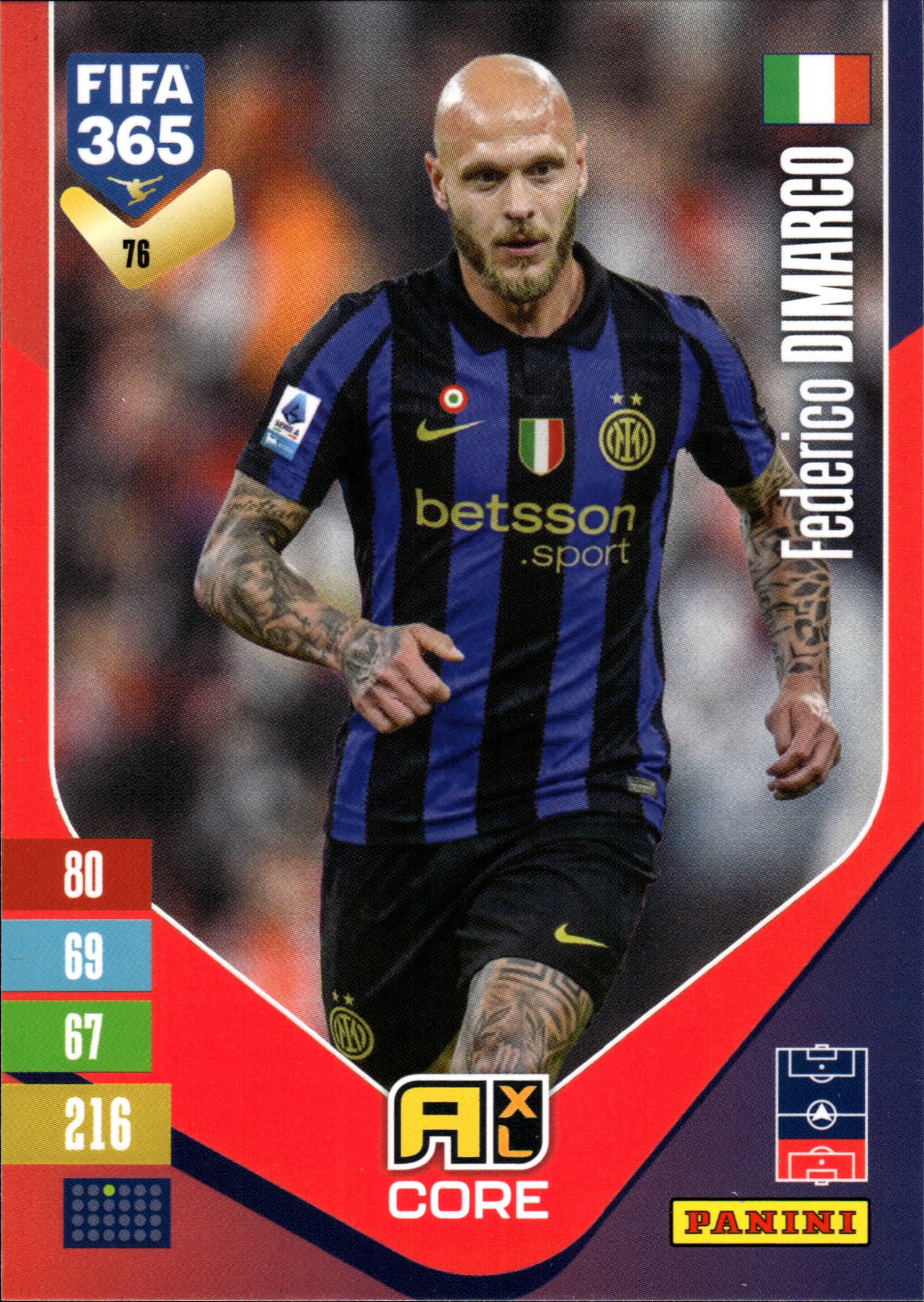 Federico Dimarco - Panini Adrenalyn XL FIFA 365 Base Set 2026-27, Nr. 76 (Art.-Nr. SG110148)