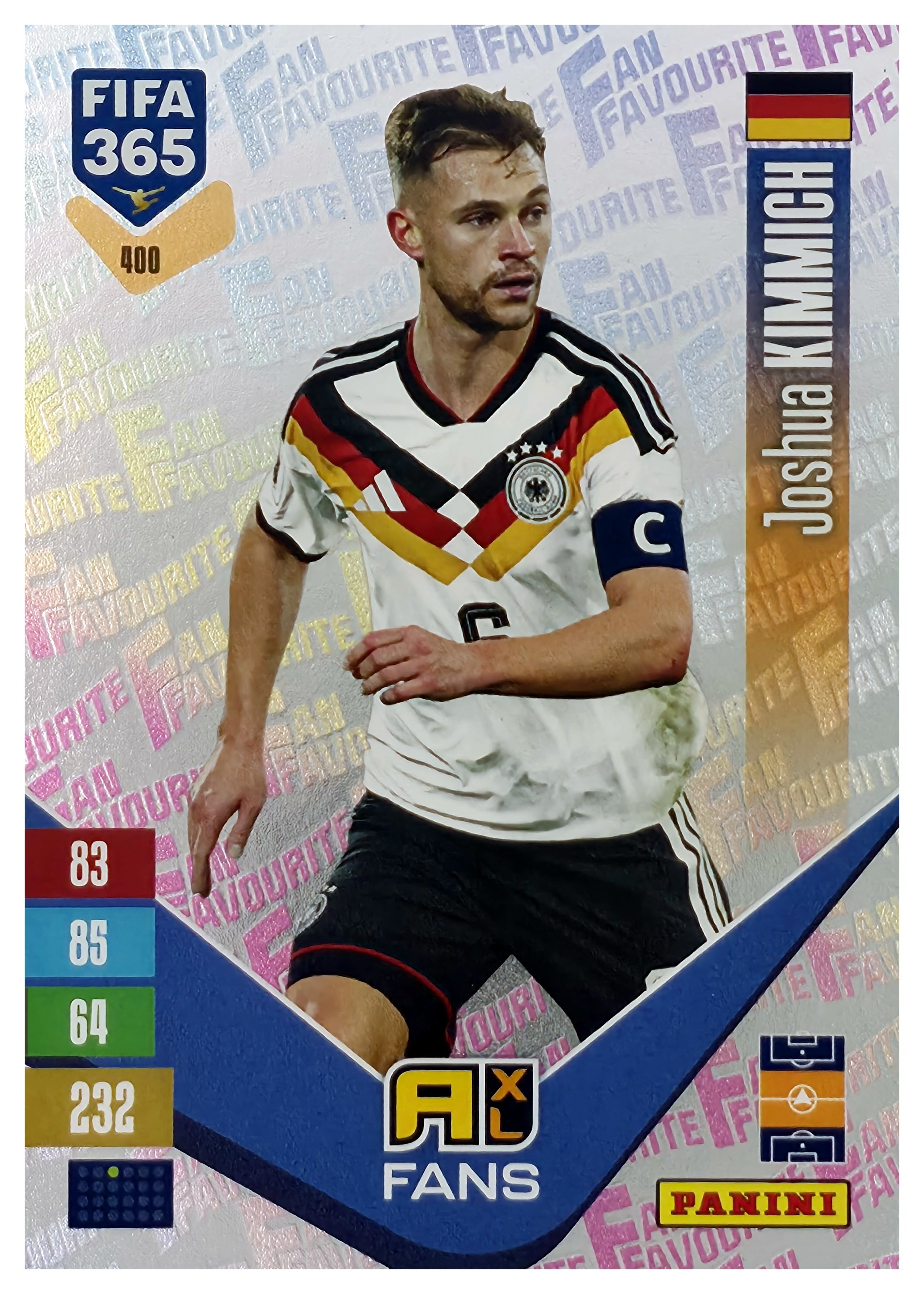 Joshua Kimmich - Panini Adrenalyn XL FIFA 365 Fan Favourites 2026-27, Nr. 400 – Insert (Art.-Nr. SG110454)
