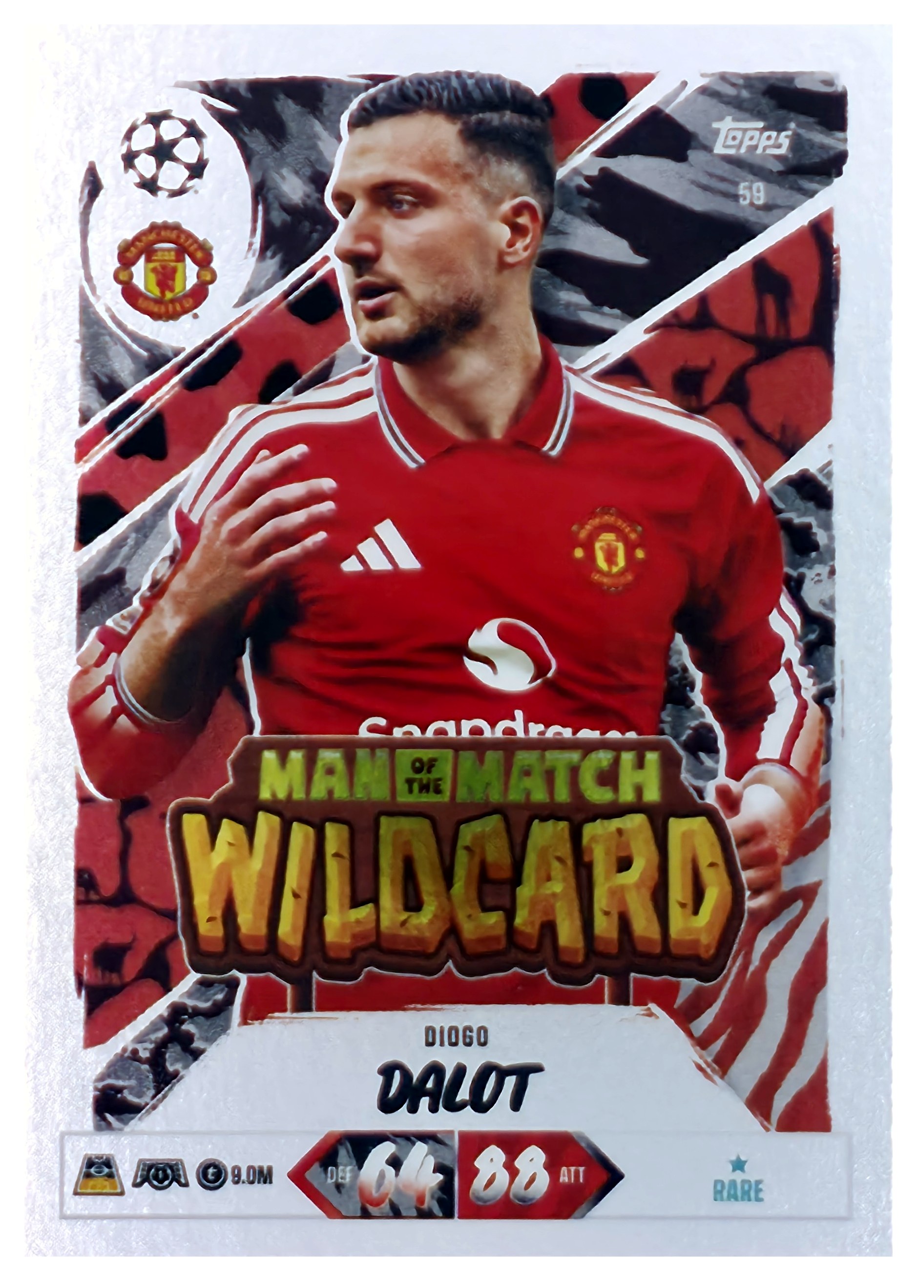 Diogo Dalot - Topps Match Attax UEFA Club Competitions Man of the Match Wildcard 2026-27, Nr. 59 (Art.-Nr. SG107478)