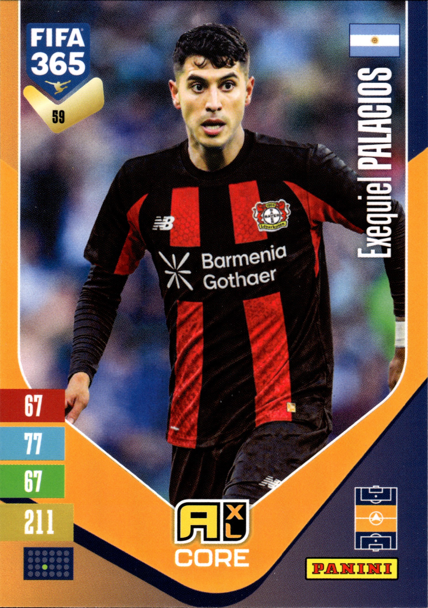Exequiel Palacios - Panini Adrenalyn XL FIFA 365 Base Set 2026-27, Nr. 59 (Art.-Nr. SG110234)
