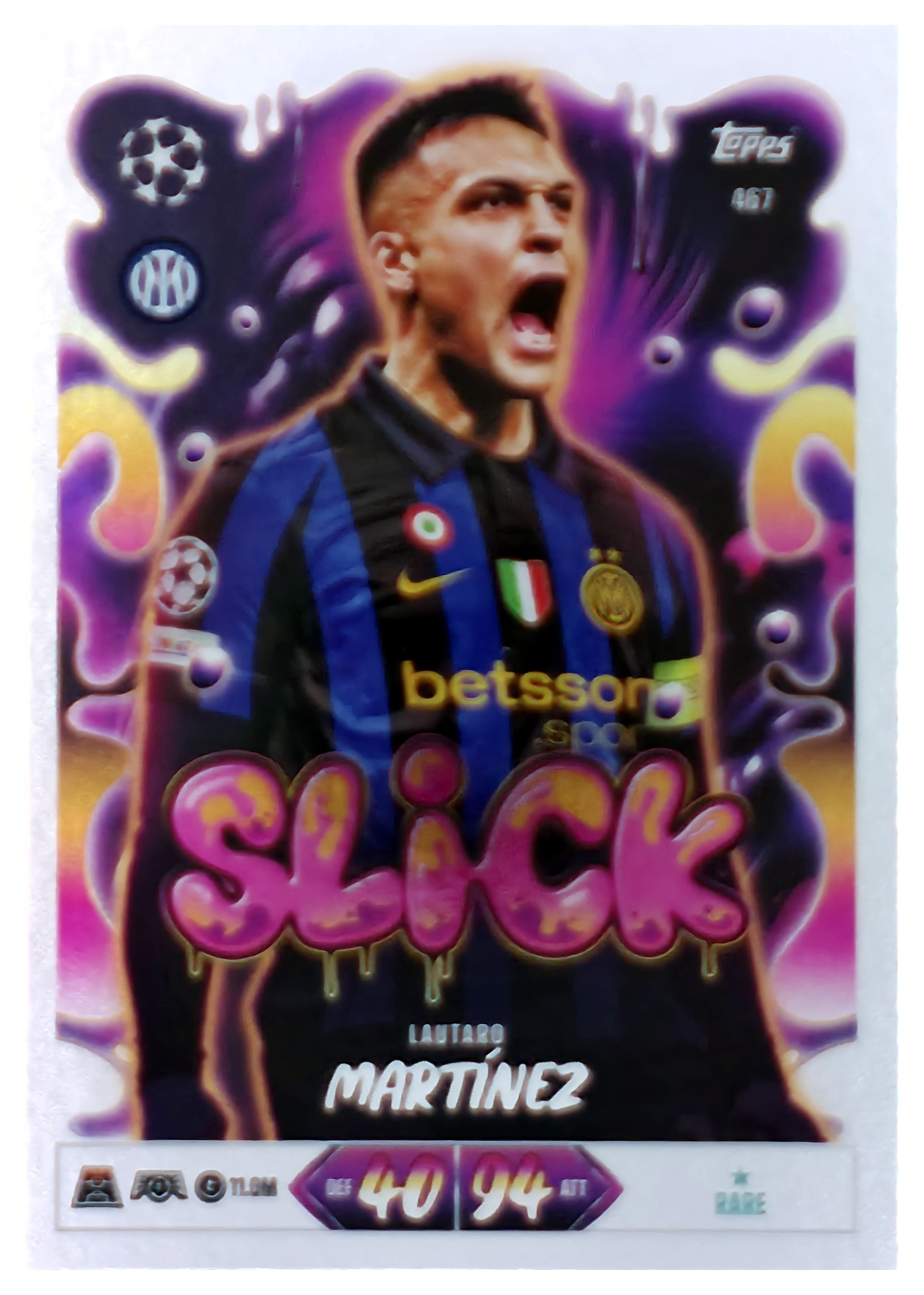 Lautaro Martínez - Topps Match Attax UEFA Club Competitions Slick 2026-27, Nr. 467 (Art.-Nr. SG107645)