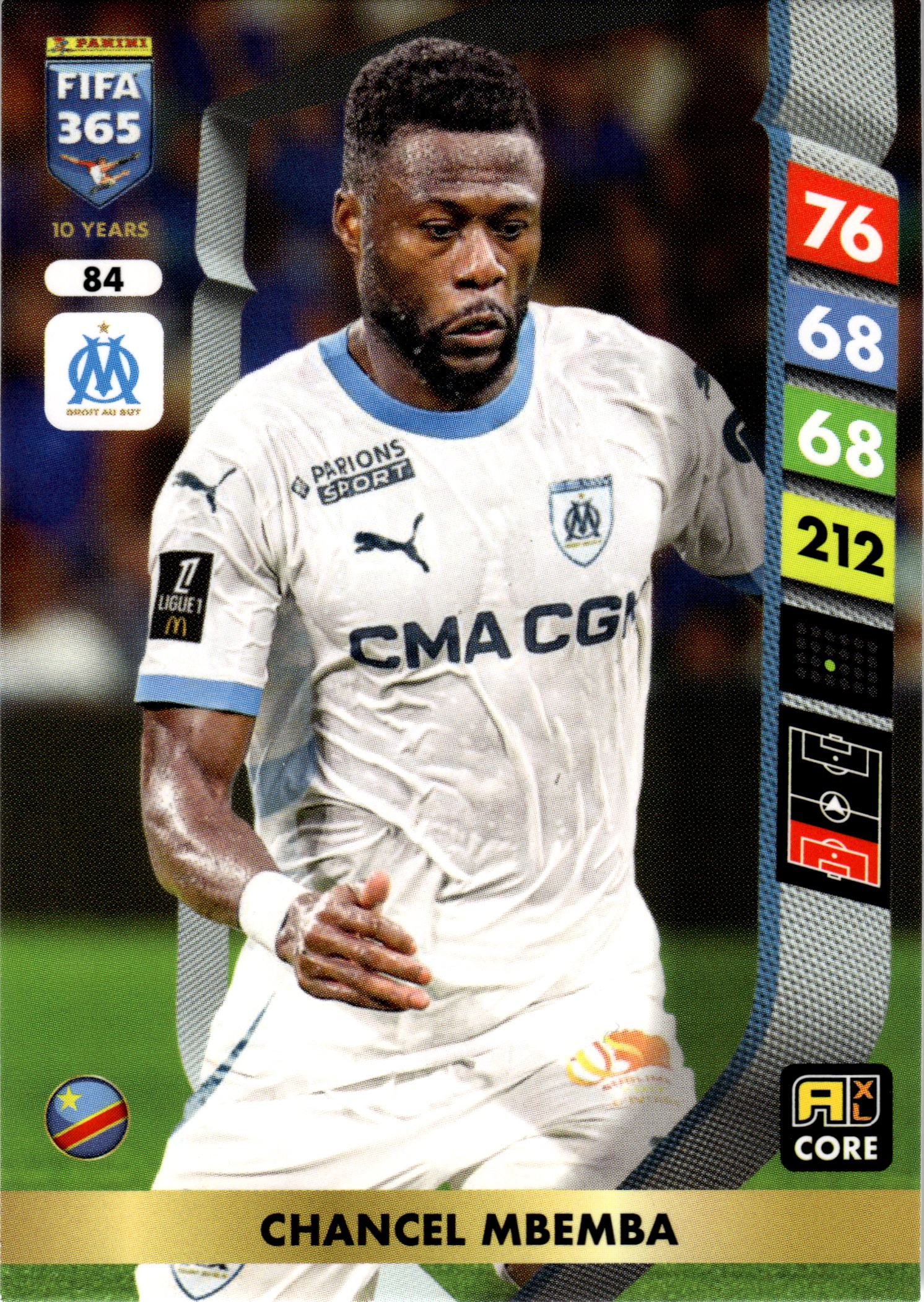 Chancel Mbemba - Panini Adrenalyn XL FIFA 365 Base Set 2025, Nr. 84 (Art.-Nr. SG107760)