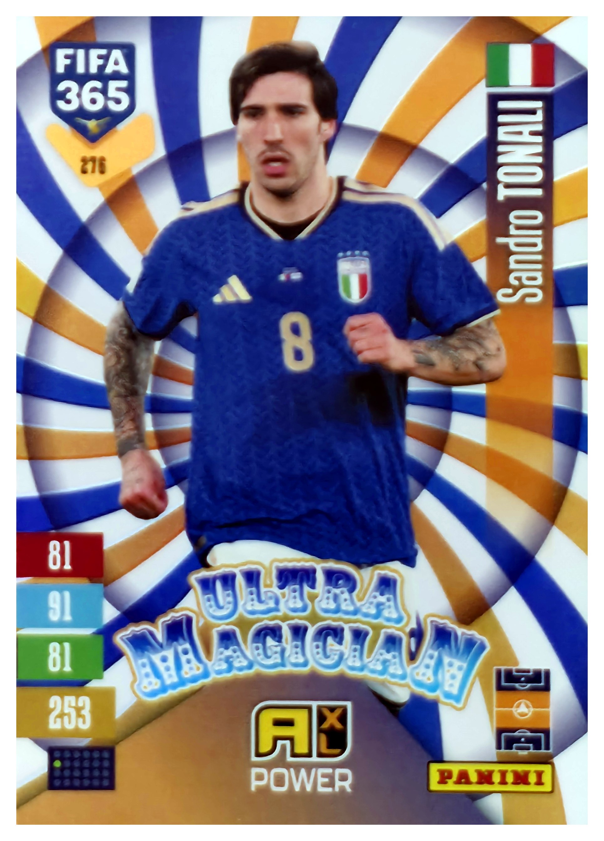 Sandro Tonali - Panini Adrenalyn XL FIFA 365 Ultra Magician 2026-27, Nr. 276 – Insert