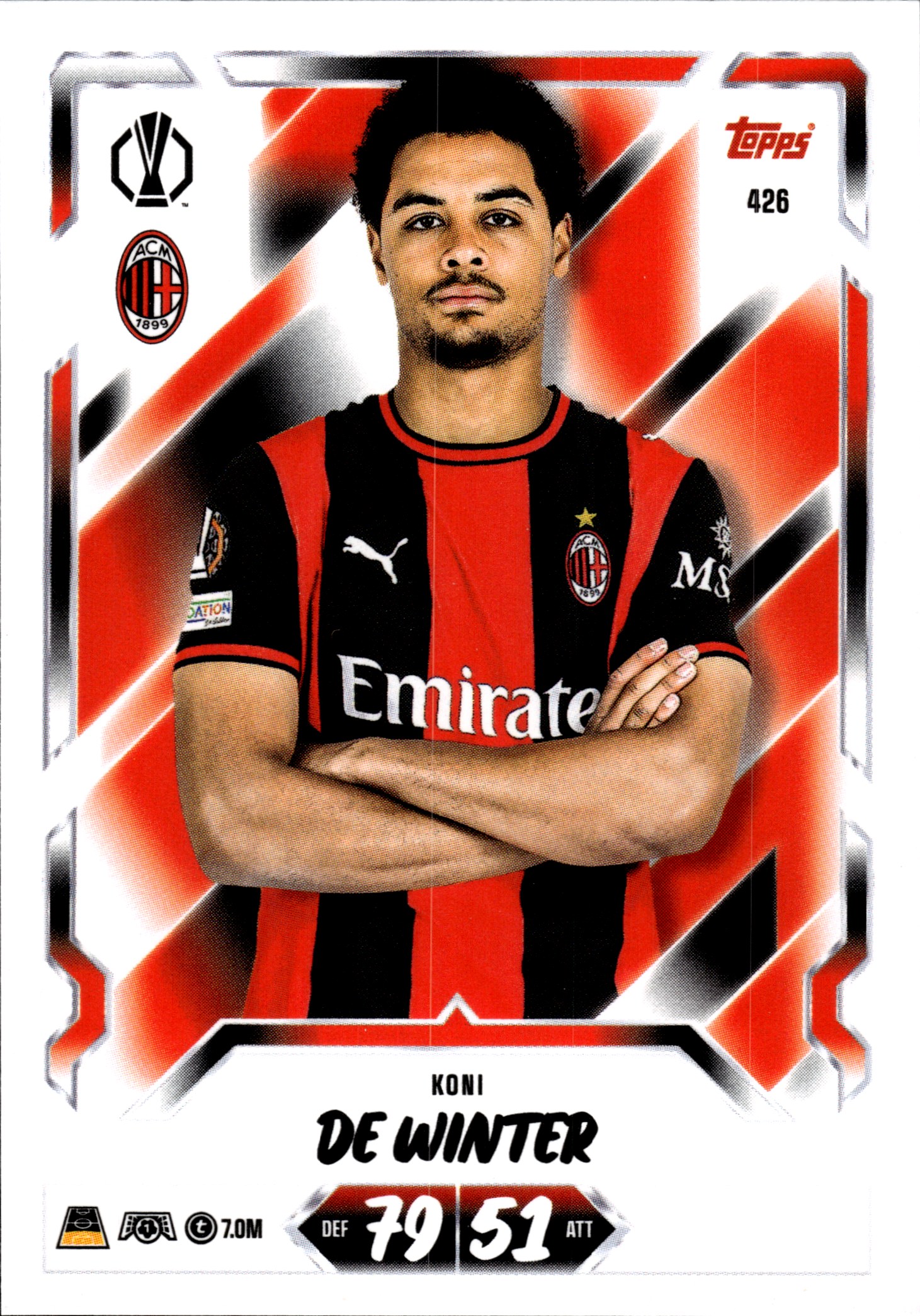 Koni De Winter - Topps Match Attax UEFA Club Competitions Base Set 2026-27, Nr. 426 (Art.-Nr. SG107347)