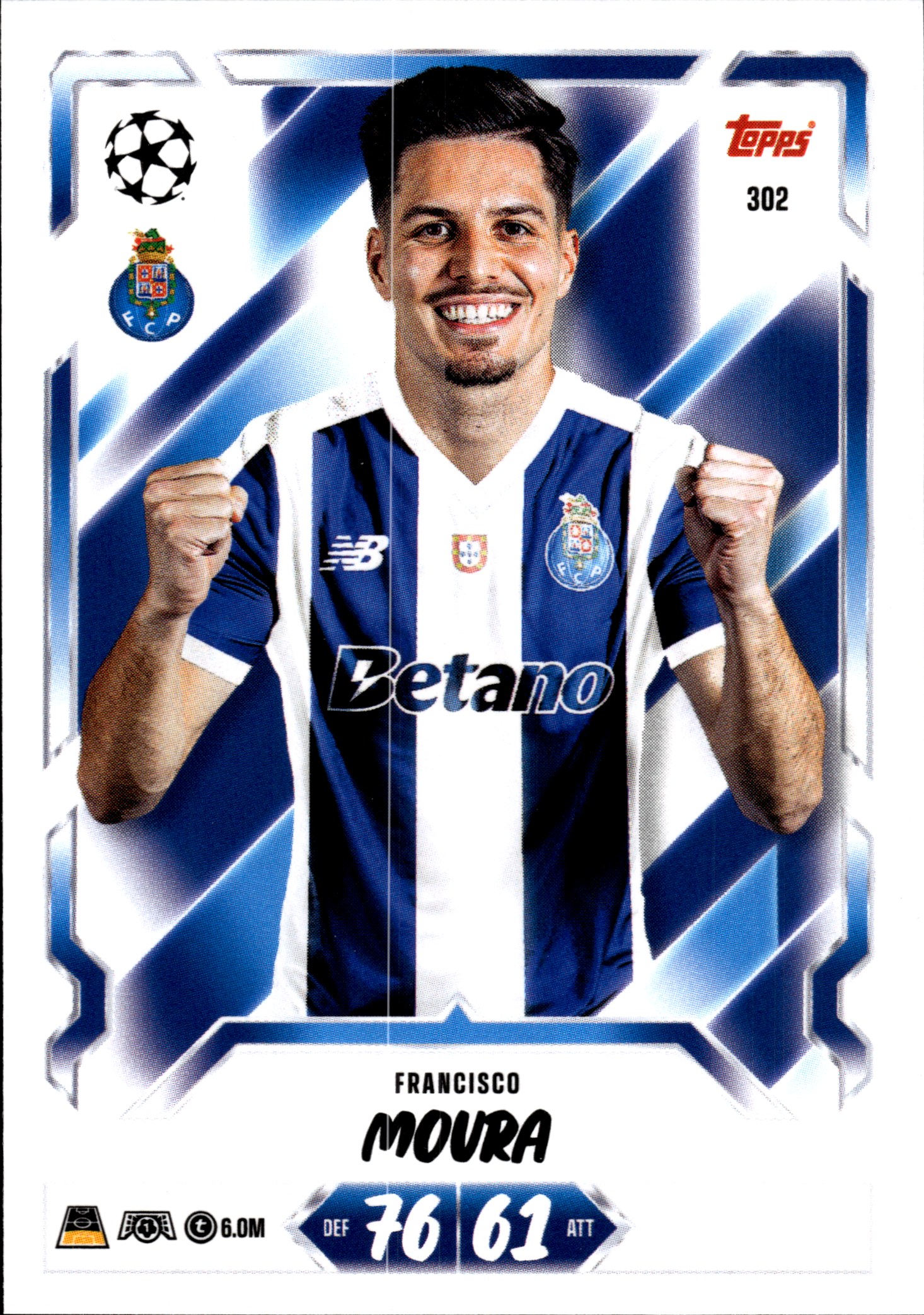 Francisco Moura - Topps Match Attax UEFA Club Competitions Base Set 2026-27, Nr. 302 (Art.-Nr. SG107259)