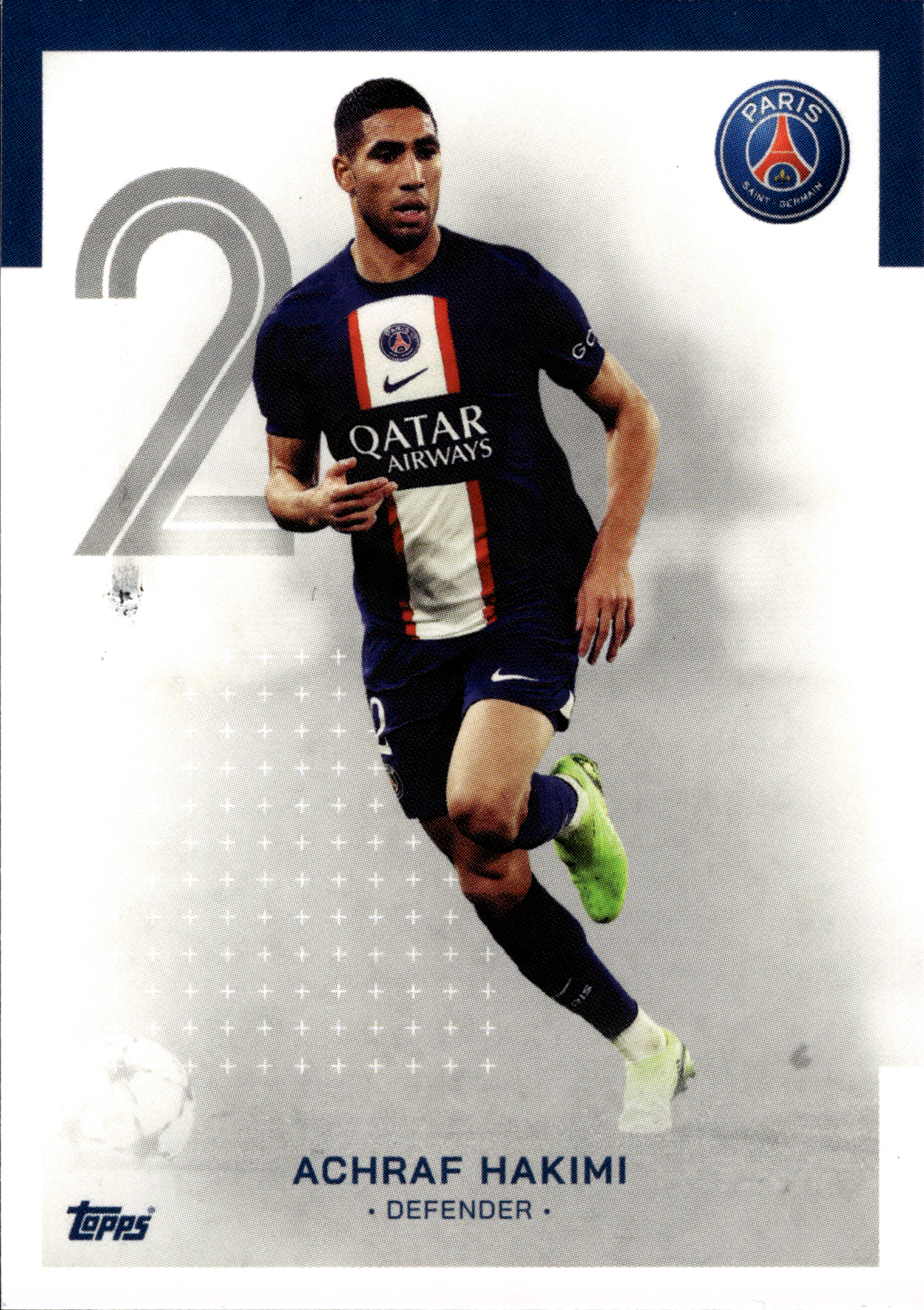 Achraf Hakimi - Topps Paris Saint-Germain Official Team Set 2023-24, Nr. 21 (Art.-Nr. SG102997)