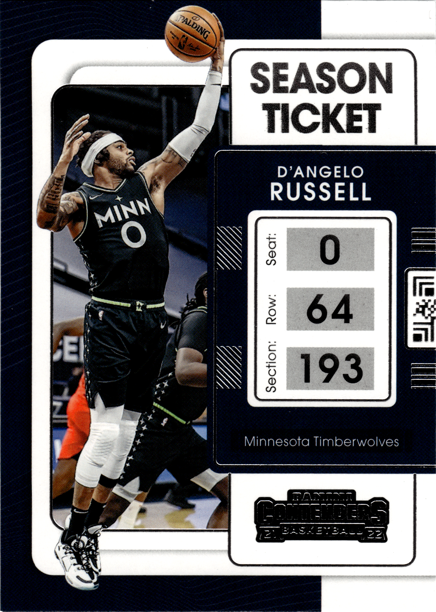 D'Angelo Russell - Panini Contenders Season Ticket 2021-22, Nr. 93 (Art.-Nr. SG103533)