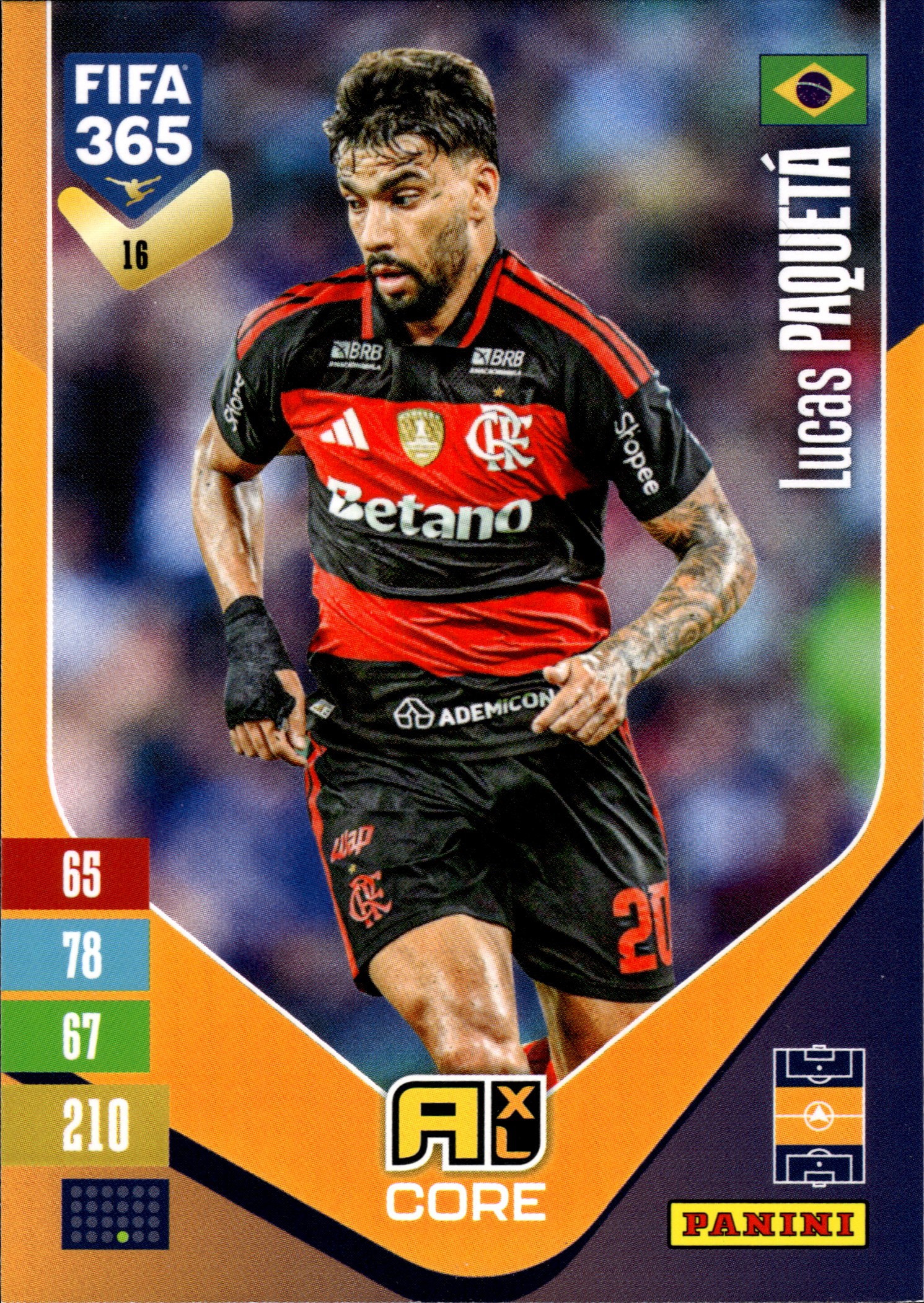 Lucas Paquetá - Panini Adrenalyn XL FIFA 365 Base Set 2026-27, Nr. 16 (Art.-Nr. SG110121)