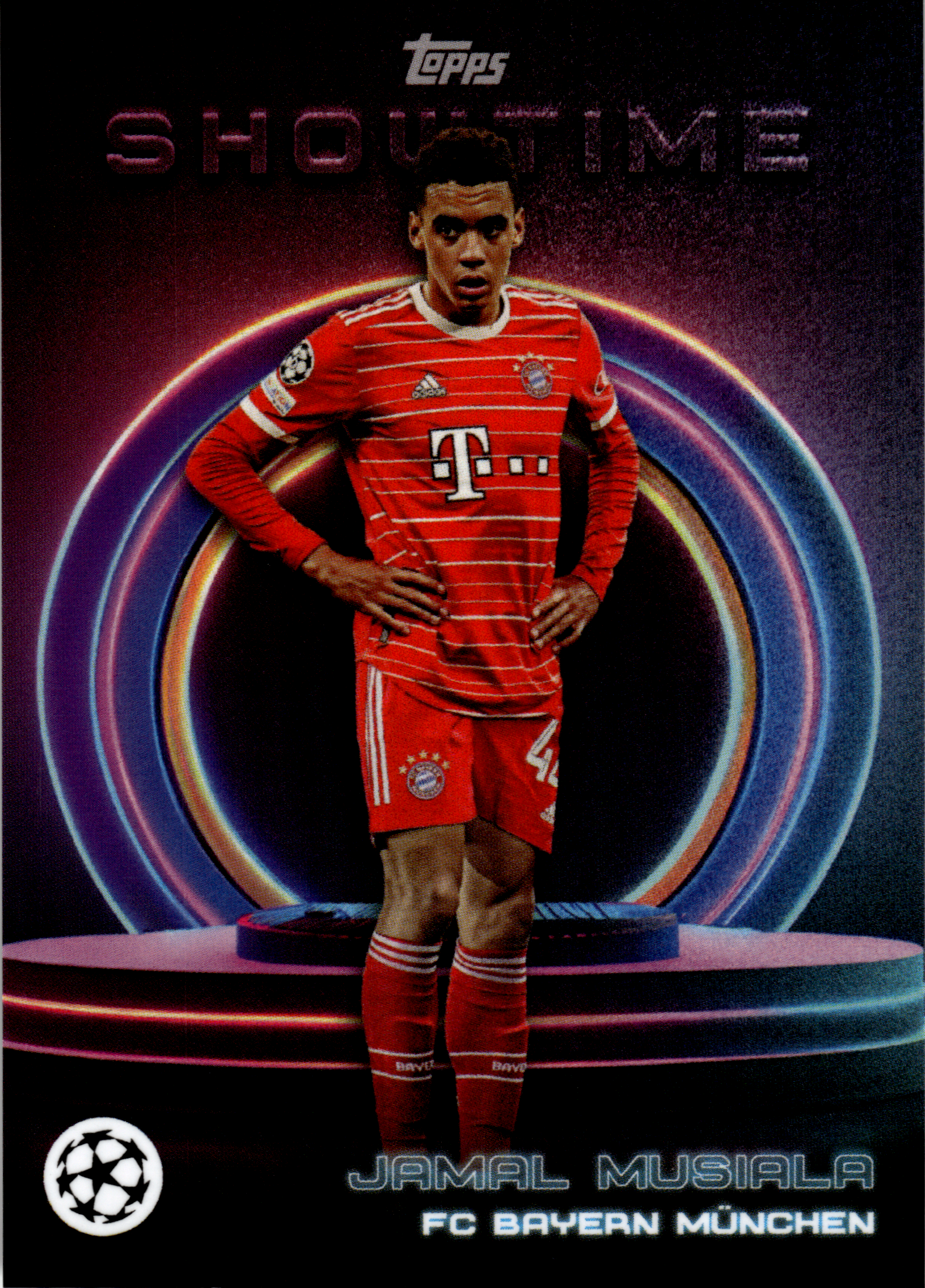 Jamal Musiala - Topps UEFA Club Competitions Showtime 2023-24 (Art.-Nr. SG102930)