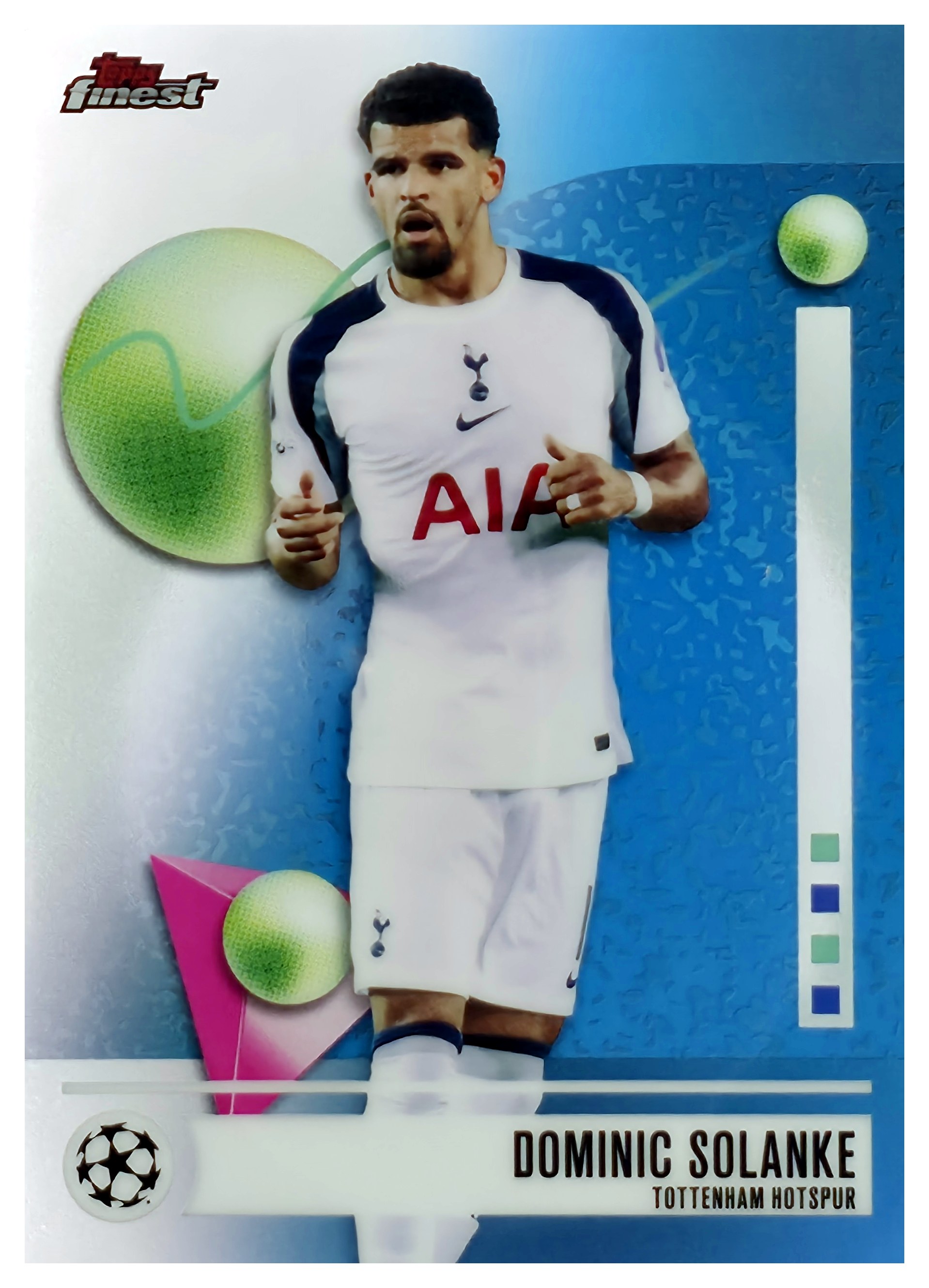 Dominic Solanke - Topps Finest UEFA Club Competitions Base Set 2025-26, Nr. 176 (Art.-Nr. SG108137)