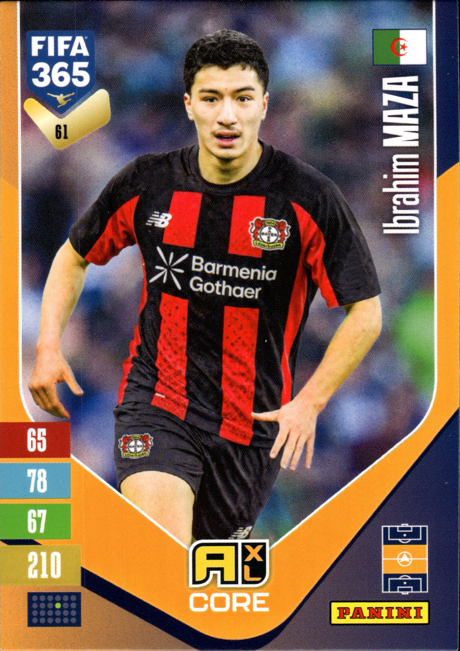 Ibrahim Maza - Panini Adrenalyn XL FIFA 365 Base Set 2026-27, Nr. 61 (Art.-Nr. SG110062)