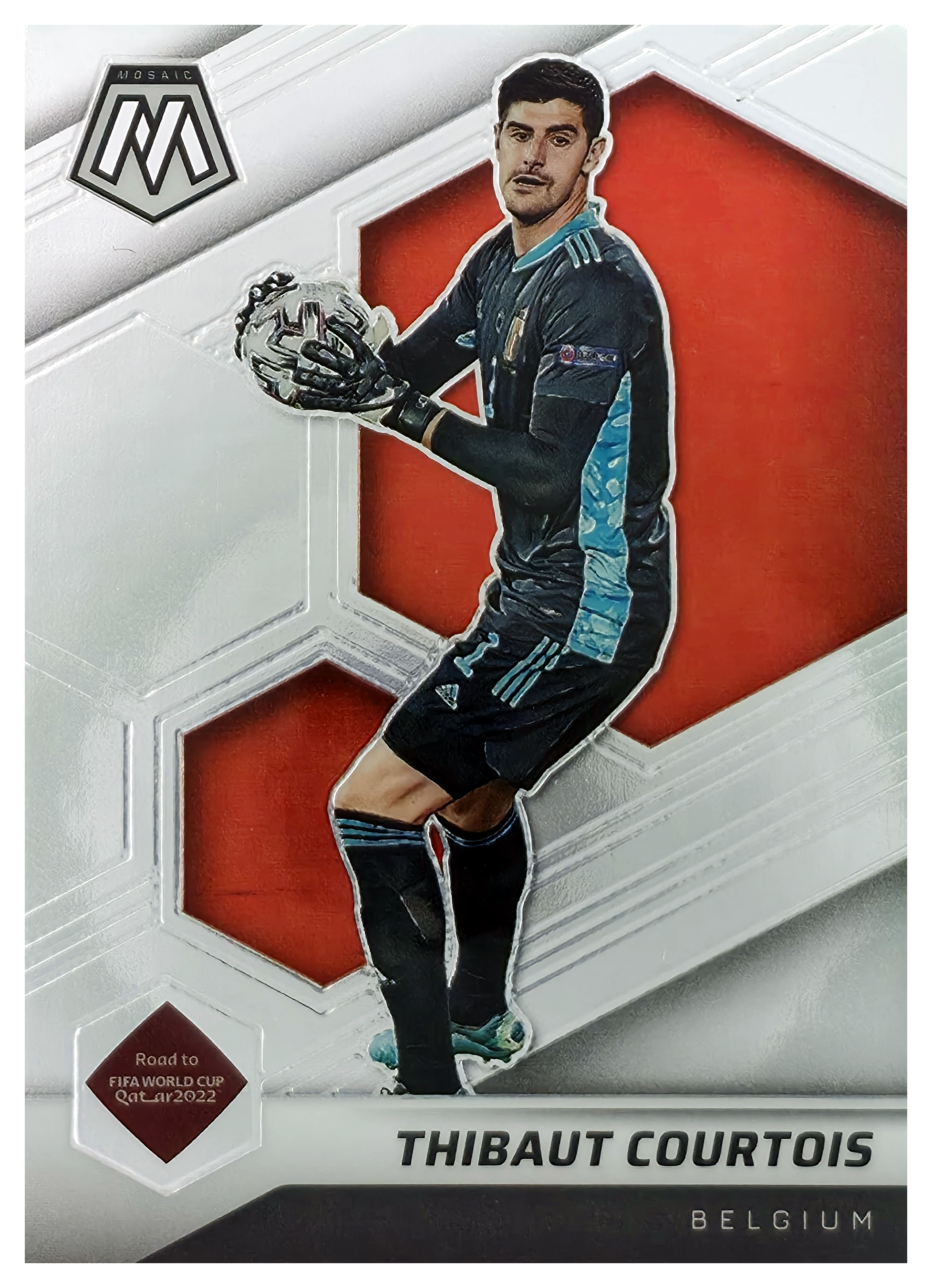 Thibaut Courtois - Panini Mosaic FIFA Road to World Cup Base Set 2021-22, Nr. 188 (Art.-Nr. SG105923)