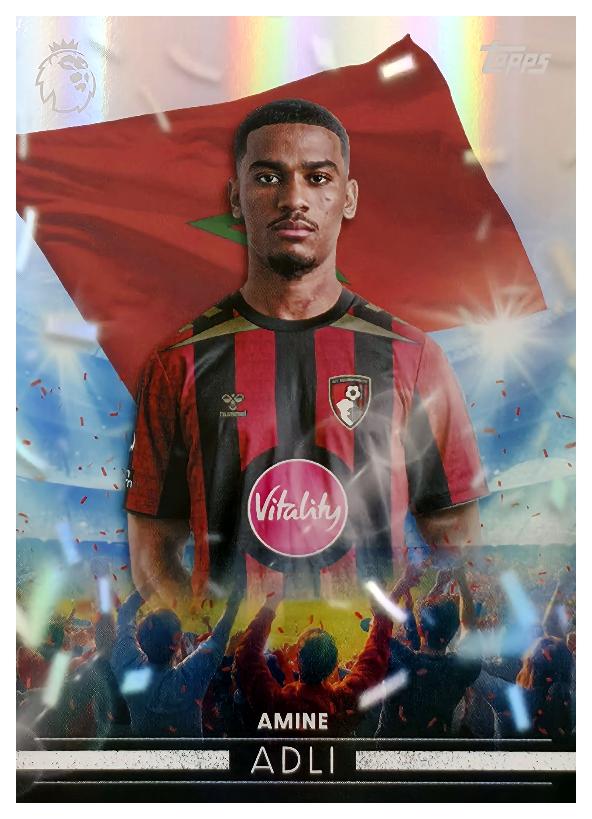 Amine Adli - Topps Flagship Premier League Flying the Flag 2026-27, Nr. FF 5 – Insert (Art.-Nr. SG105205)