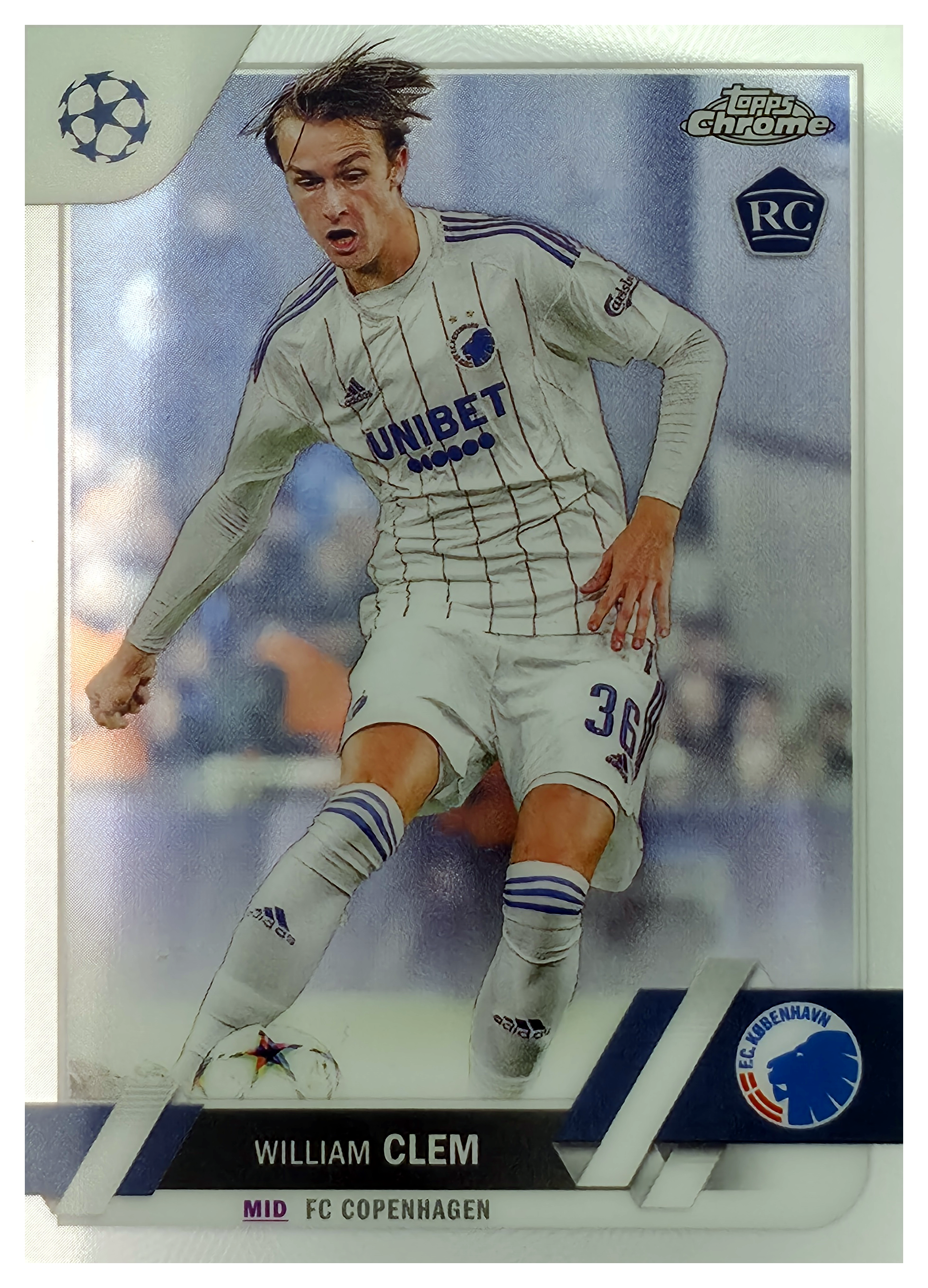 William Clem - Topps Chrome UEFA Club Competitions Base Set 2022-23, Nr. 139 – Rookie Card (Art.-Nr. SG105803)