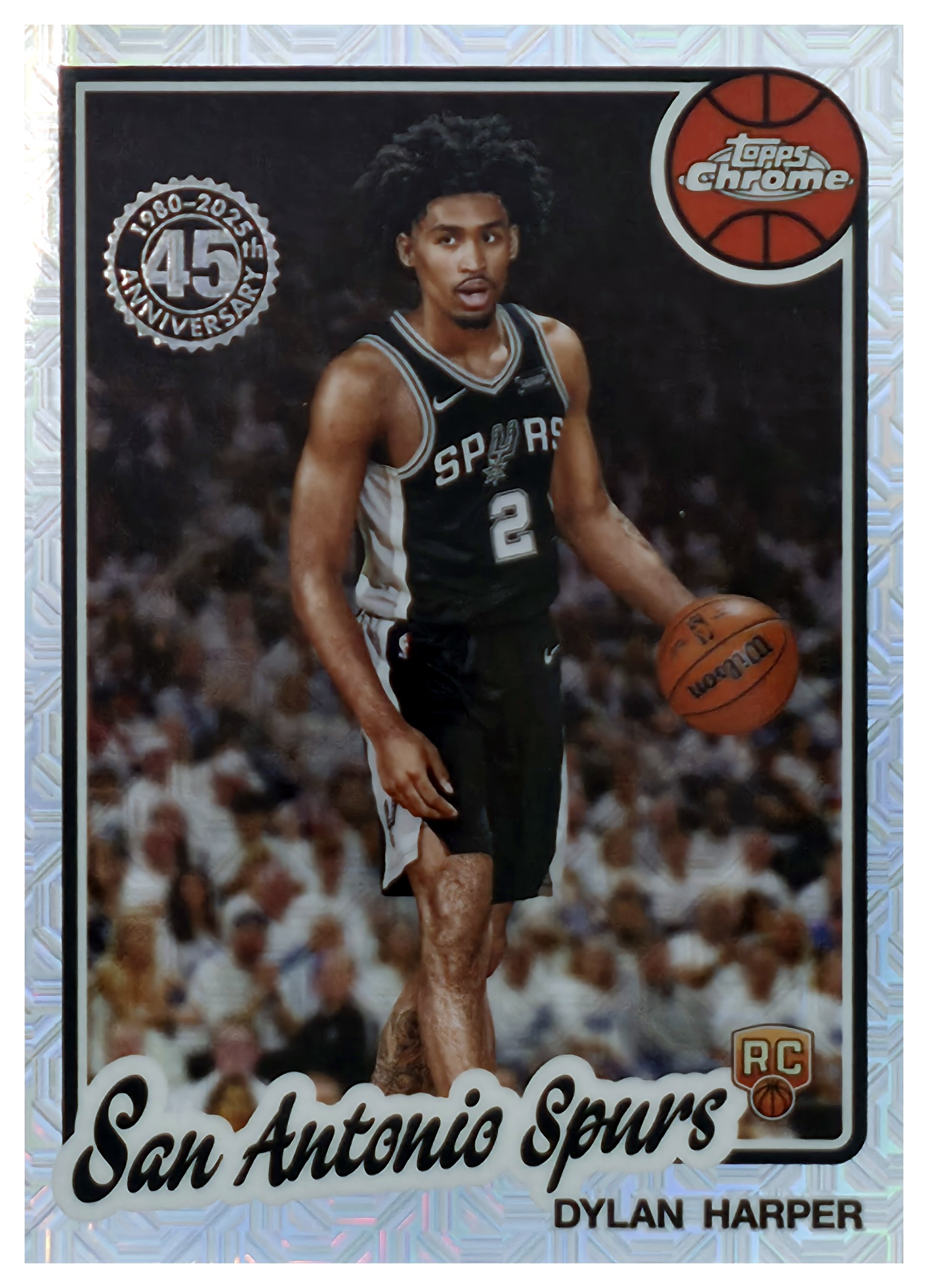Dylan Harper - Topps 1980-81 Topps Chrome 2025-26, Nr. TC-DH – Rookie Card, Insert (Art.-Nr. SG108802)