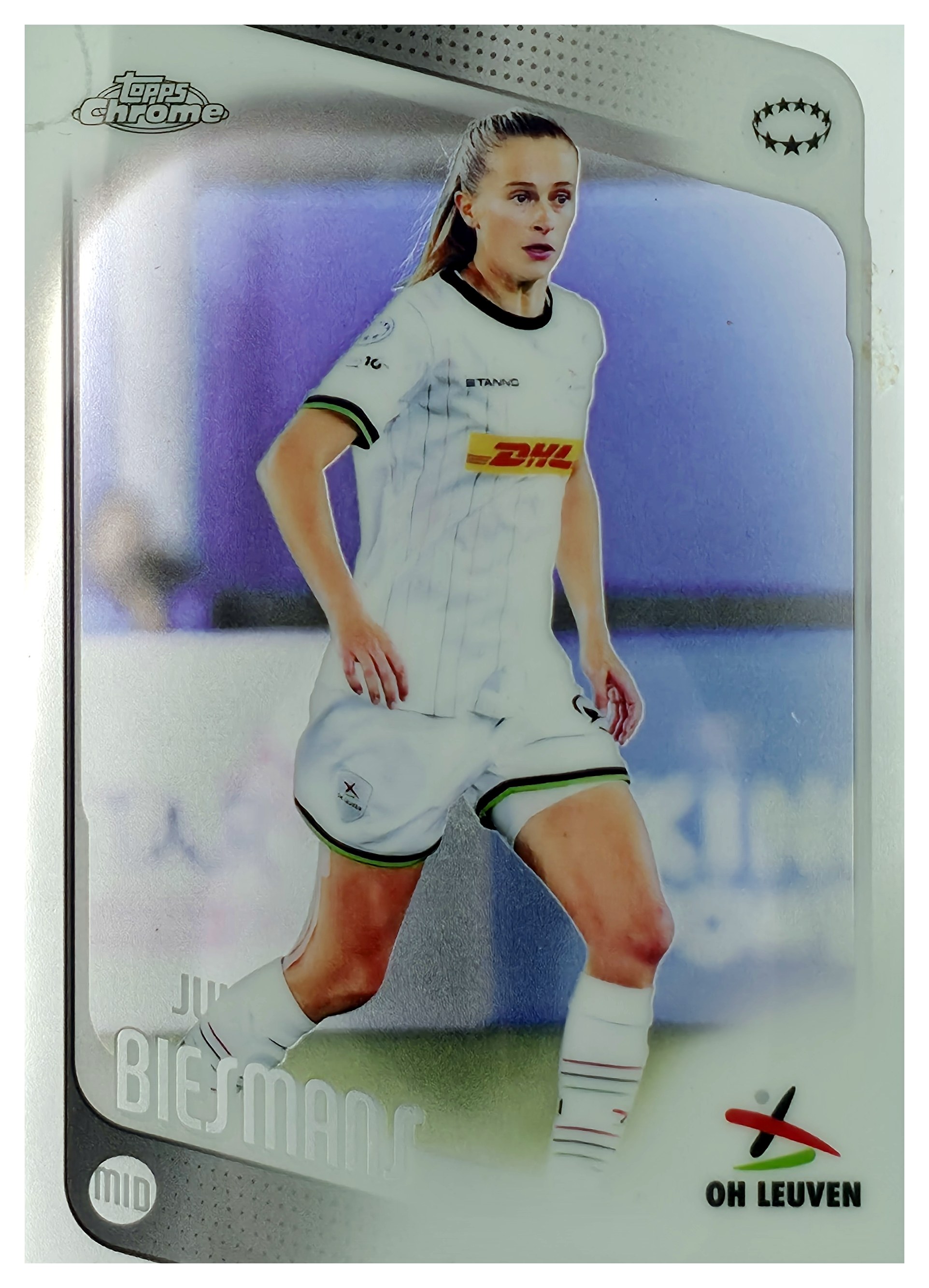Julie Biesmans - Topps Chrome UEFA Women's Champions League Base Set 2025-26, Nr. 50 (Art.-Nr. SG110892)