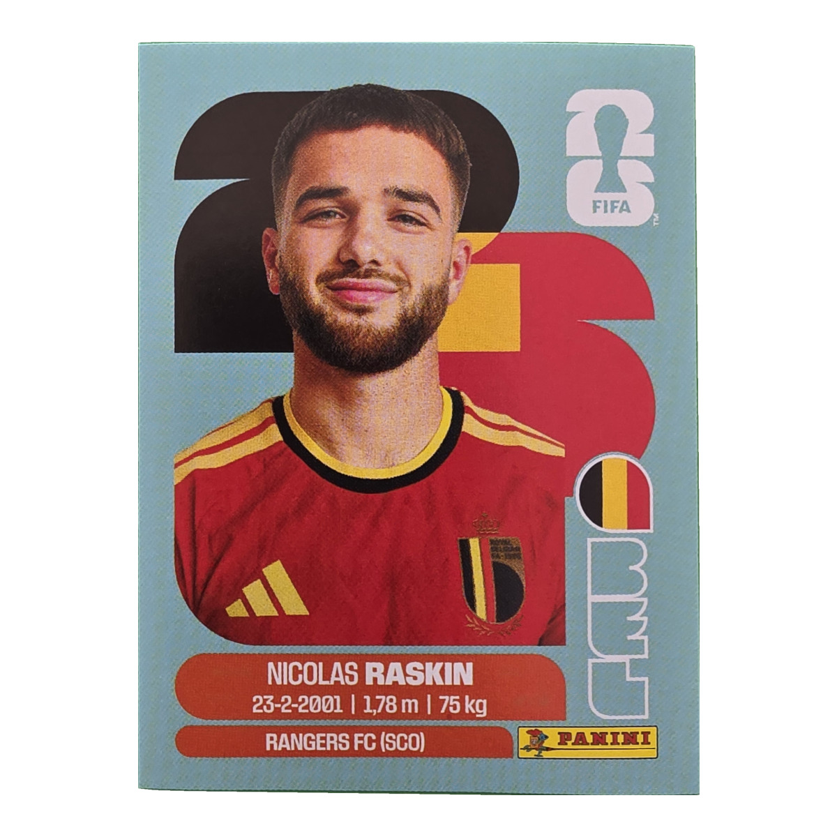 Nicolas Raskin - Belgien, FIFA WM 2026, Nr. BEL11