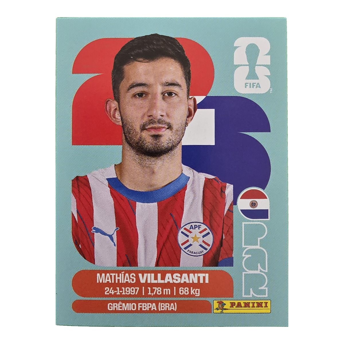 Mathías Villasanti - Paraguay, FIFA WM 2026, Nr. PAR9