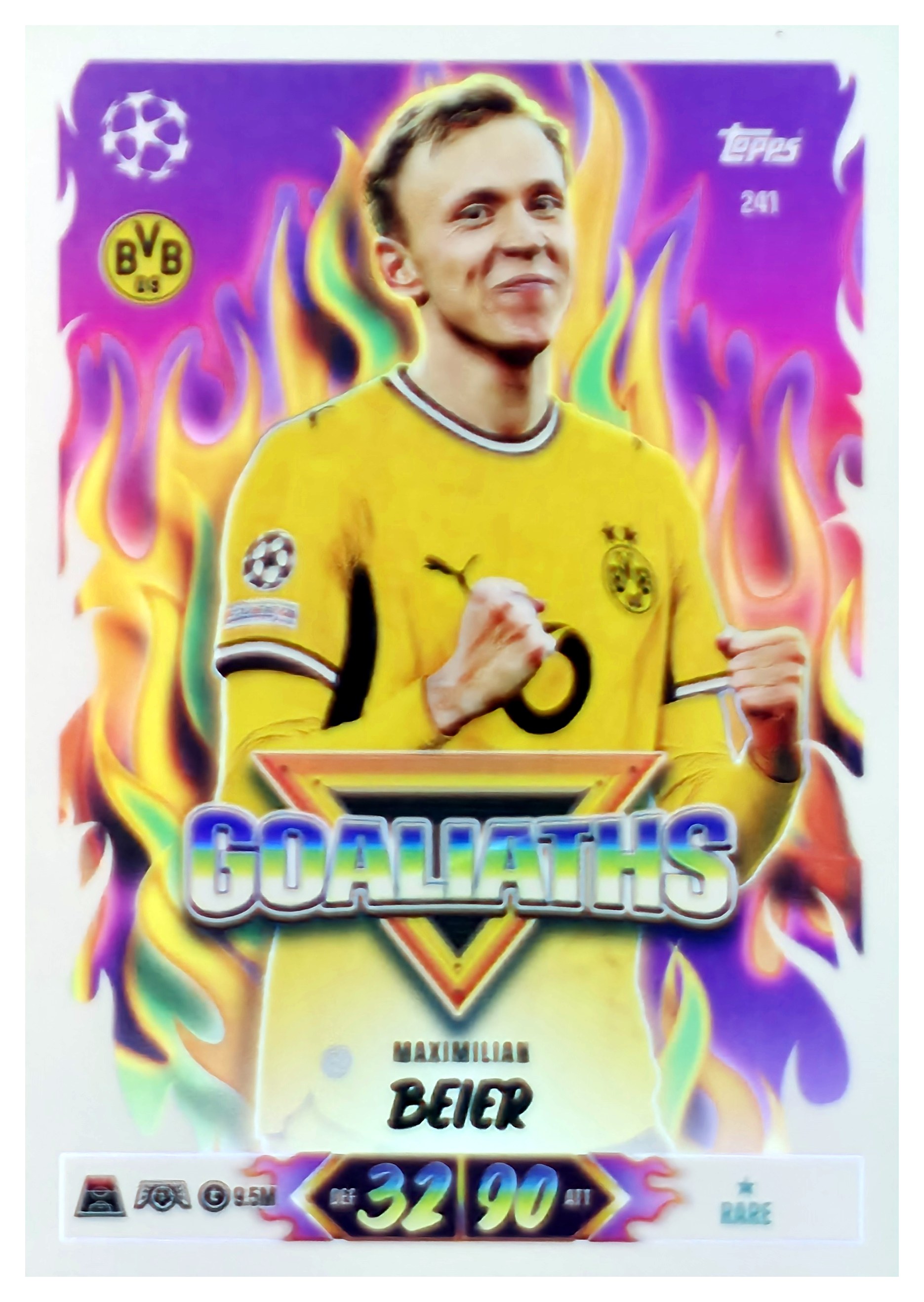 Maximilian Beier - Topps Match Attax UEFA Club Competitions Goaliaths 2026-27, Nr. 241 (Art.-Nr. SG107609)