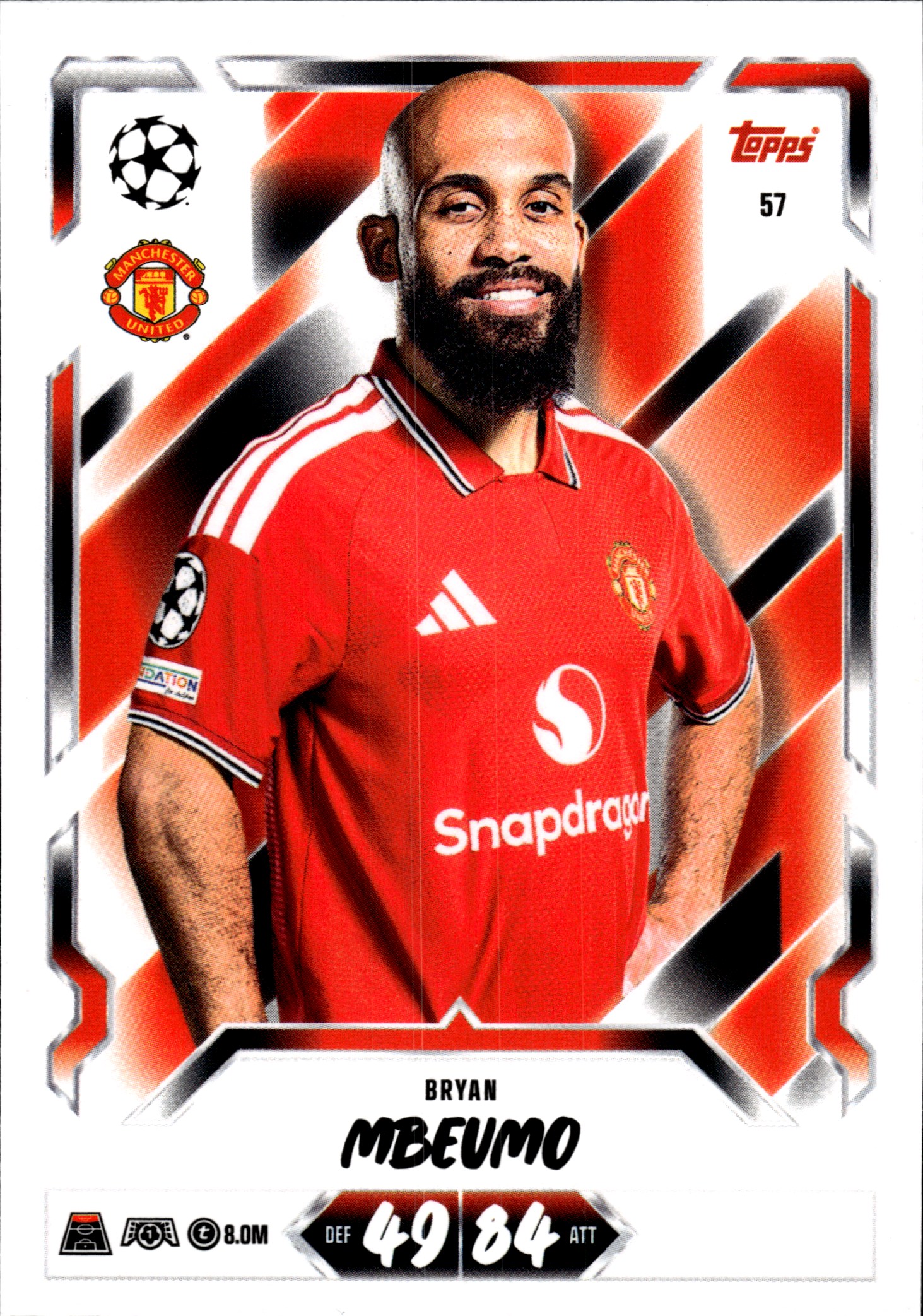 Bryan Mbeumo - Topps Match Attax UEFA Club Competitions Base Set 2026-27, Nr. 57 (Art.-Nr. SG107378)