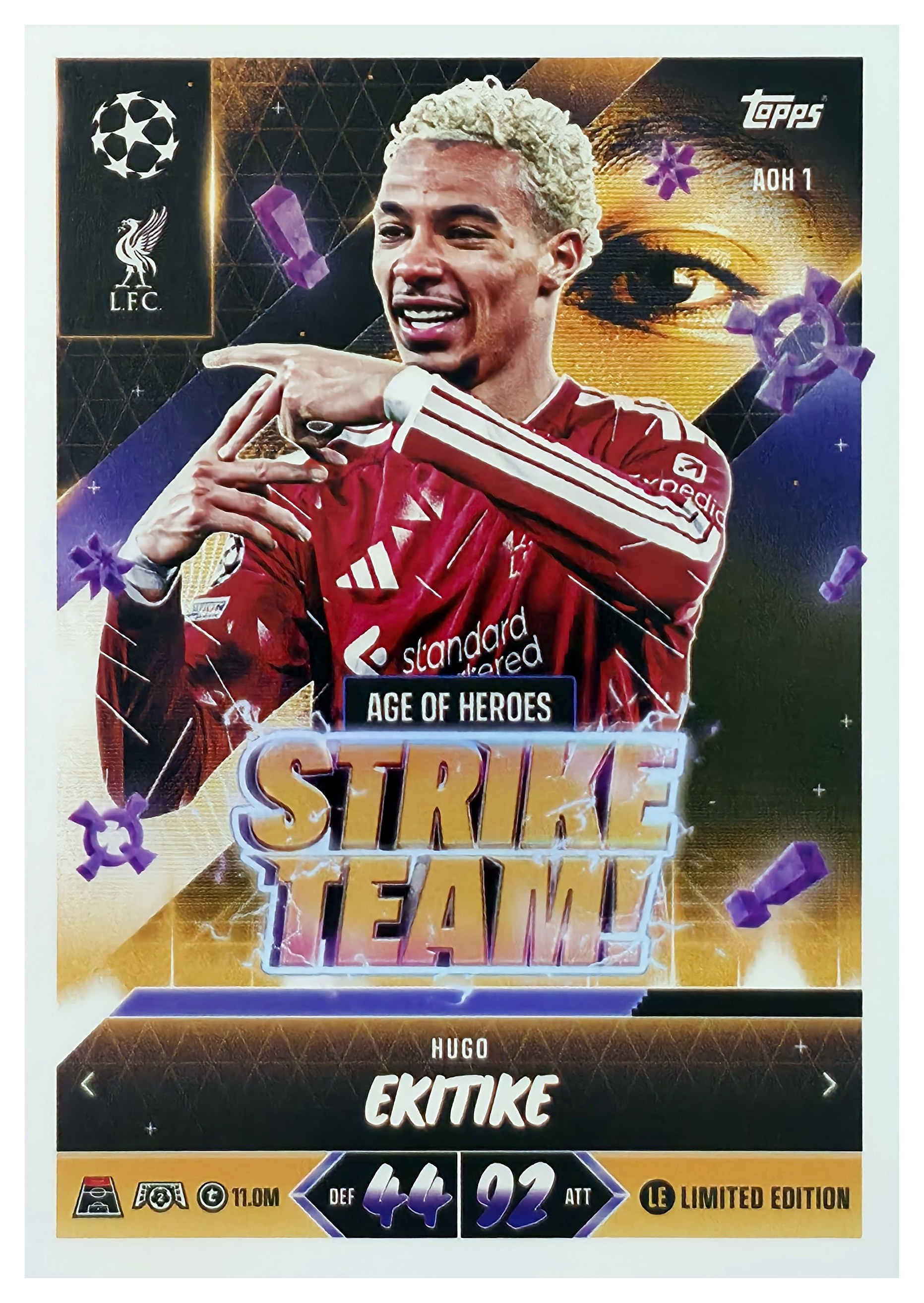 Hugo Ekitike - Topps Match Attax UEFA Club Competitions Strike Team 2026-27, Nr. AOH 1 (Art.-Nr. SG107430)