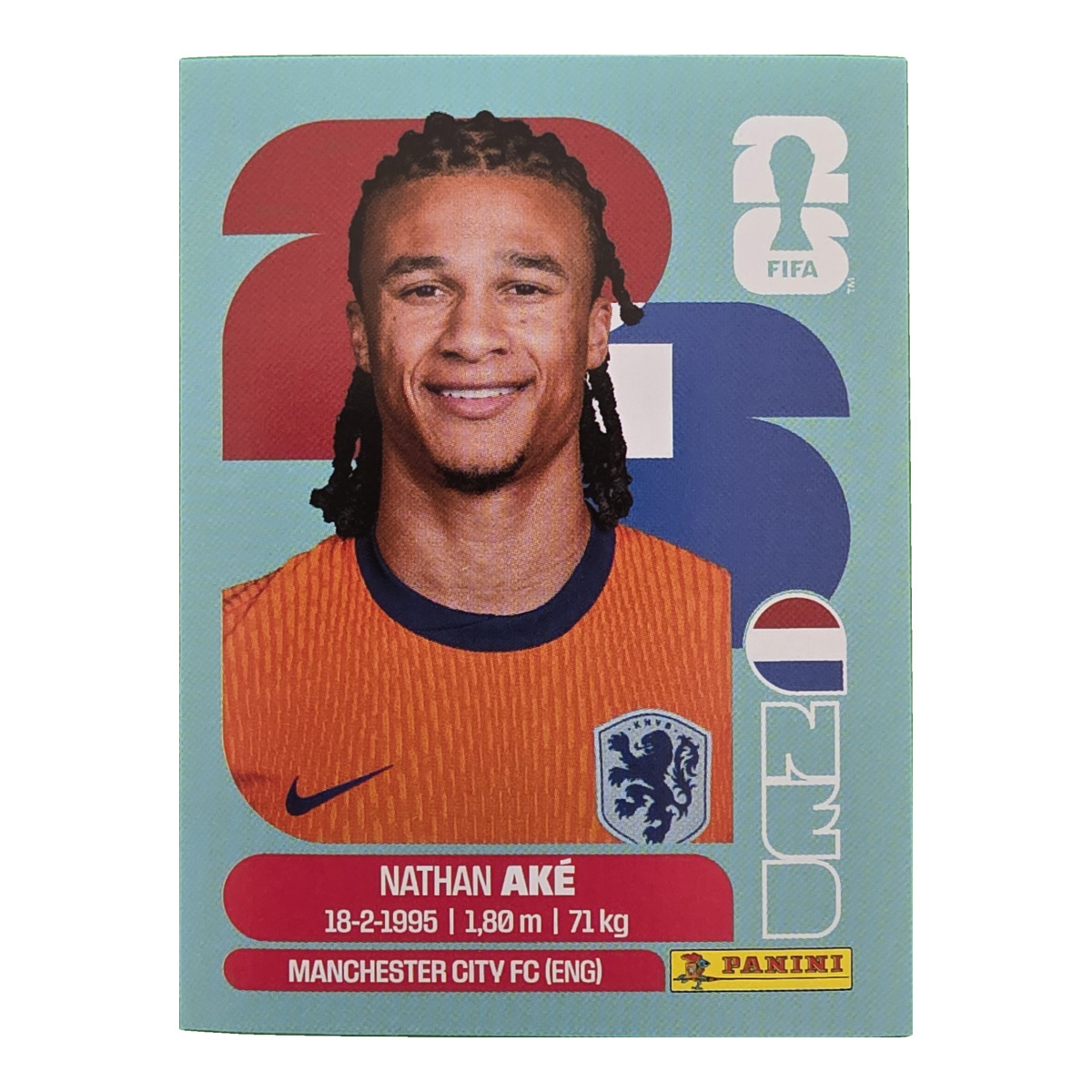Nathan Aké - Niederlande, FIFA WM 2026, Nr. NED7