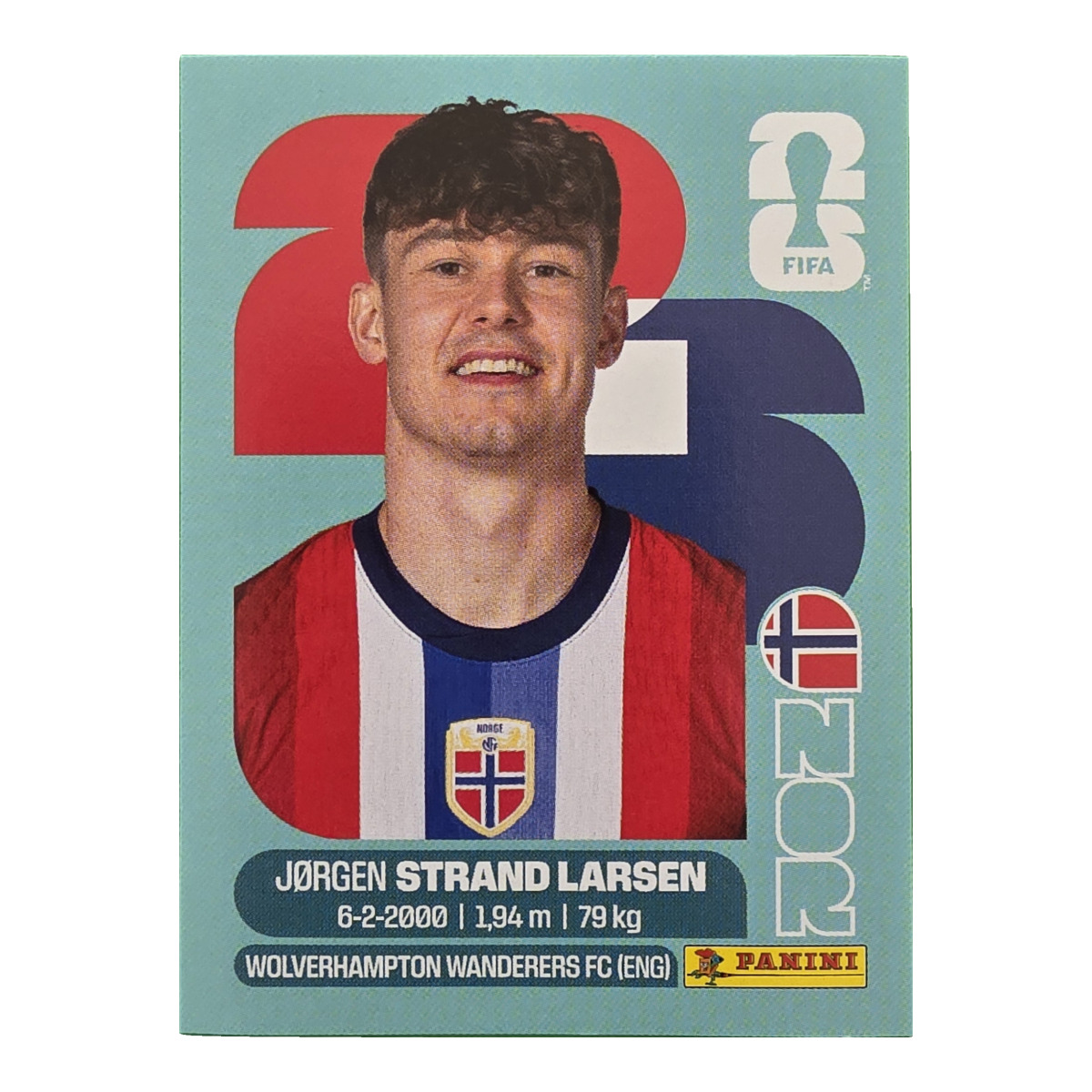 Jorgen Strand Larsen - Norwegen, FIFA WM 2026, Nr. NOR18
