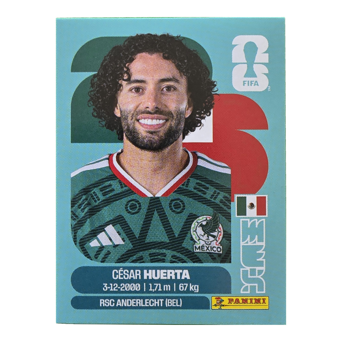 Cesar Huerta - Mexiko, FIFA WM 2026, Nr. MEX20