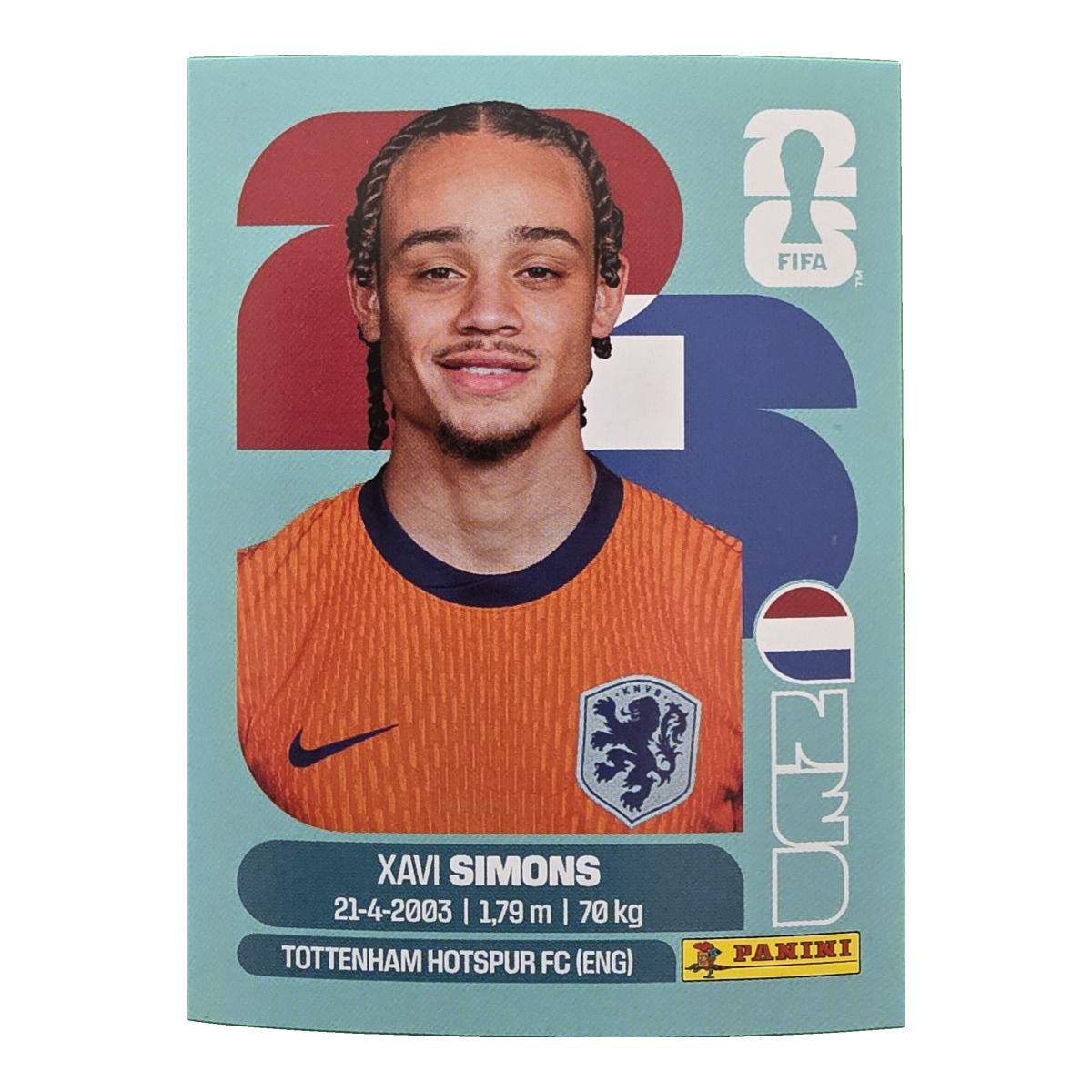 Xavi Simons - Niederlande, FIFA WM 2026, Nr. NED15