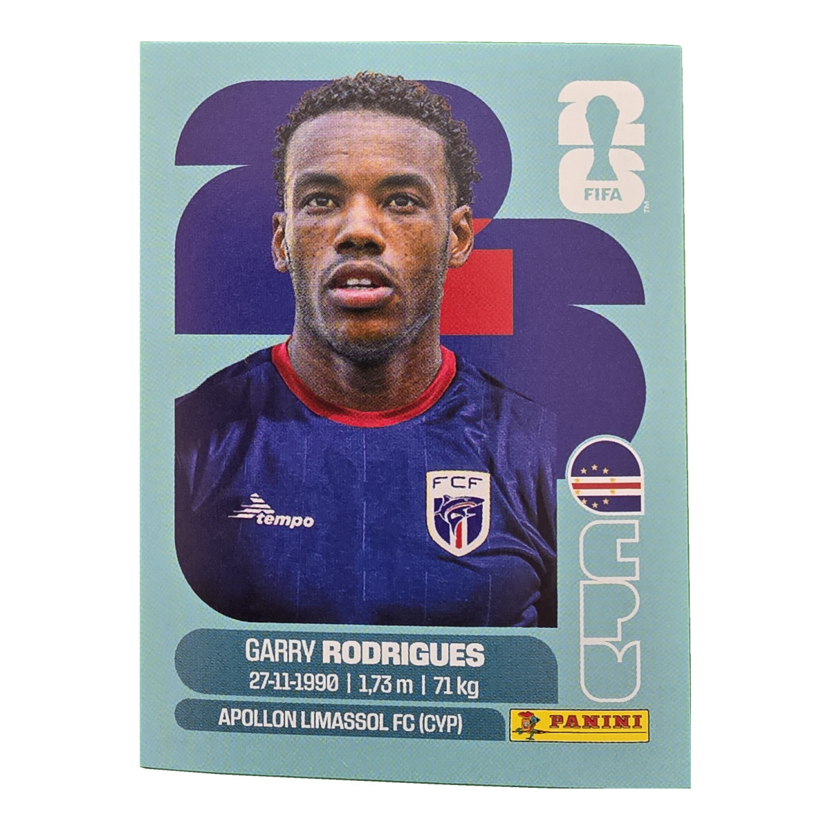 Garry Rodrigues - Kap Verde, FIFA WM 2026, Nr. CPV15