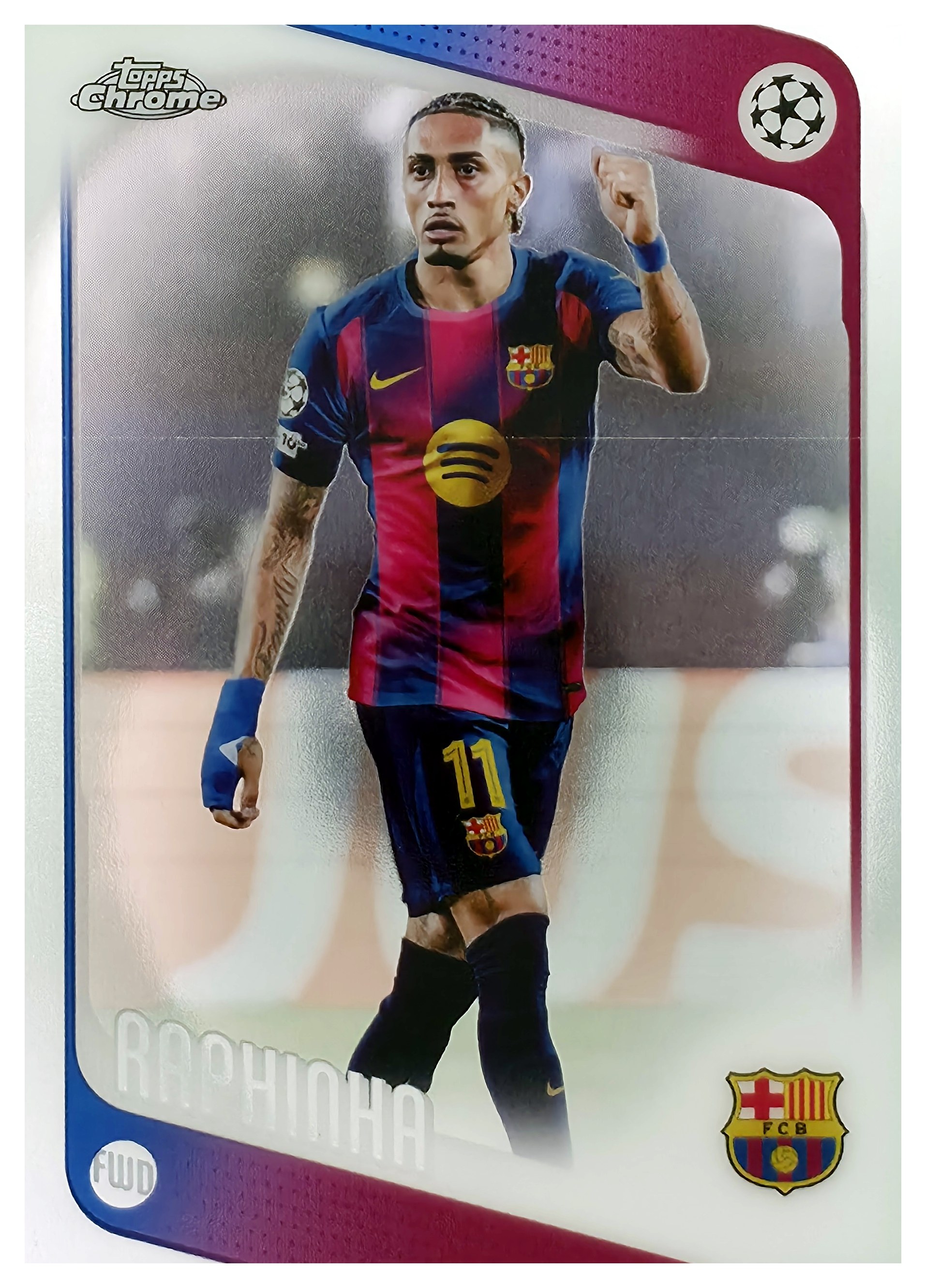 Raphinha - Topps Chrome UEFA Club Competitions Base Set 2025-26, Nr. 97 (Art.-Nr. SG108095)
