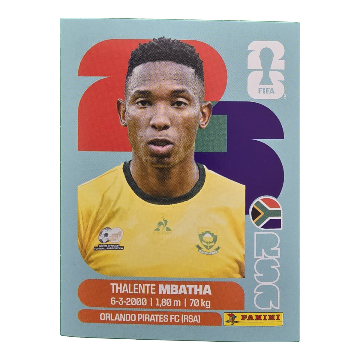 Thalente Mbatha - Republik Südafrika, FIFA WM 2026, Nr. RSA12
