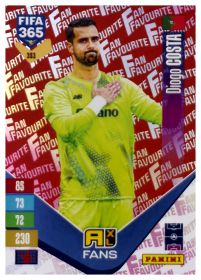 Diogo Costa - Panini Adrenalyn XL FIFA 365 Fan Favourites 2026-27, Nr. 353 – Red, Insert