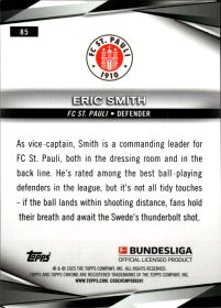 Eric Smith - Topps Chrome Sapphire Bundesliga Base Set 2024-25, Nr. 85