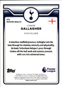 Conor Gallagher - Topps Flagship Premier League Base Set 2026-27, Nr. 251