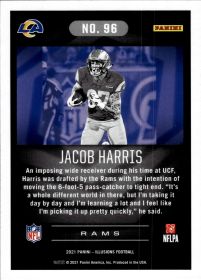 Jacob Harris - Panini Illusions Base Set 2021, Nr. 96 – Rookie Card