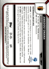 Amadou Onana - Topps Bowman Chrome UEFA U21 EURO Base Set 2023, Nr. 104