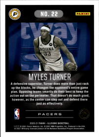 Myles Turner - Panini Illusions Base Set 2020-21, Nr. 22