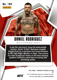 Daniel Rodriguez - Panini Chronicles UFC Rookies & Stars 2022, Nr. 184