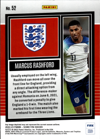 Marcus Rashford - Panini Score FIFA Base Set 2022-23, Nr. 52
