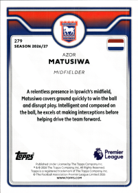 Azor Matusiwa - Topps Flagship Premier League Base Set 2026-27, Nr. 279