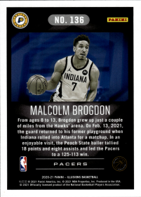 Malcolm Brogdon - Panini Illusions Base Set 2020-21, Nr. 136