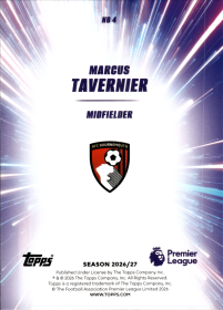 Marcus Tavernier - Topps Flagship Premier League Nitro Boost 2026-27, Nr. NB 4 – Insert