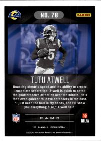 Tutu Atwell - Panini Illusions Base Set 2021, Nr. 78 – Rookie Card