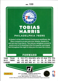 Tobias Harris - Panini Donruss Base Set 2021-22, Nr. 133