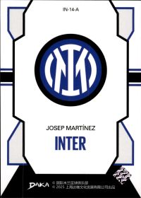 Josep Martínez - DAKA Inter Top Audience Base Set 2025-26, Nr. IN-14-A