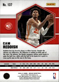 Cam Reddish - Panini Mosaic Base Set 2020-21, Nr. 137