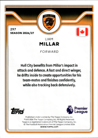 Liam Millar - Topps Flagship Premier League Base Set 2026-27, Nr. 297
